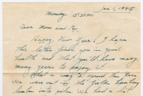 Letter from Tadashi Ishida to Mr. & Mrs. Y Ishida (ddr-densho-535-107)