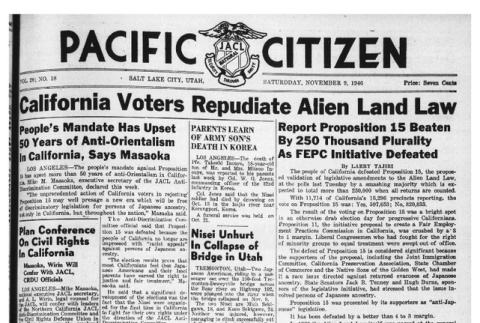 The Pacific Citizen, Vol. 28 No. 18 (November 9, 1946) (ddr-pc-18-45)