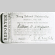 William Kochiyama Long Island University student reporter certification (ddr-densho-1007-813)