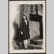 Woman on steps (ddr-densho-433-1049)