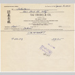 Billing statement from Tai Chong Company to Takahashi Trading Company (ddr-densho-424-312)