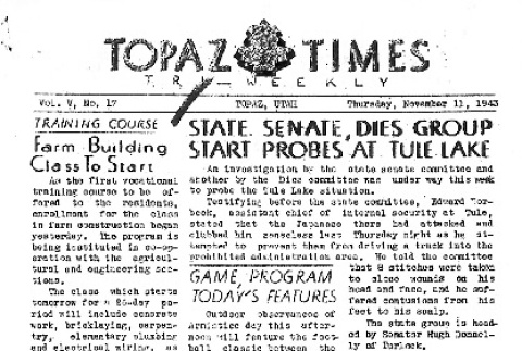 Topaz Times Vol. V No. 17 (November 11, 1943) (ddr-densho-142-236)