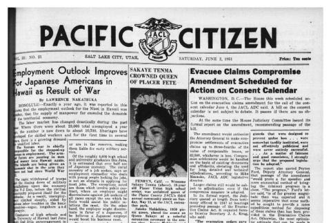 The Pacific Citizen, Vol. 32 No. 21 (June 2, 1951) (ddr-pc-23-22)