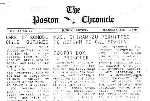 Poston Chronicle Vol. XX No. 13 (August 31, 1944) (ddr-densho-145-551)