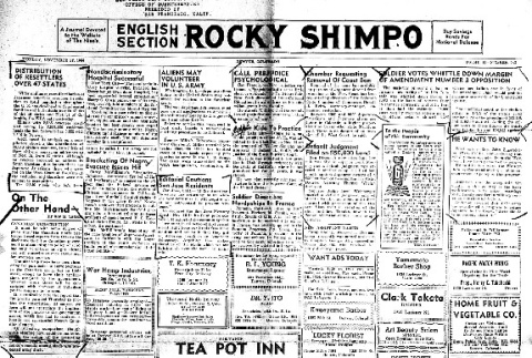 Rocky Shimpo Vol. 11, No. 142 (November 27, 1944) (ddr-densho-148-76)