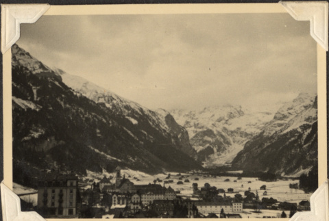 View of town with mountain around it (ddr-densho-466-816)