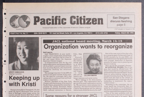 Pacific Citizen, Vol. 114, No. 11 (March 20, 1992) (ddr-pc-64-11)