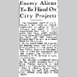 Enemy Aliens To Be Hired On City Projects (January 15, 1942) (ddr-densho-56-577)
