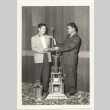 Trophy being presented to winner (ddr-jamsj-1-239)
