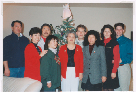 Isoshima family picture at Christmas (ddr-densho-477-743)