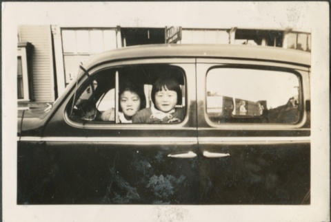 Two girls in a car (ddr-densho-321-705)