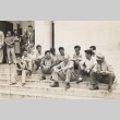 Earl Finch sitting with a group on the steps of a building (ddr-njpa-1-306)