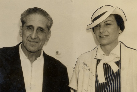 A couple posing for a photograph (ddr-njpa-1-424)