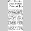 Civil Liberties Union Protests Ouster of Japs (February 23, 1942) (ddr-densho-56-646)