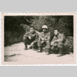 Three soldiers crouching (ddr-densho-368-507)