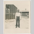 A man in front of barracks (ddr-densho-338-319)