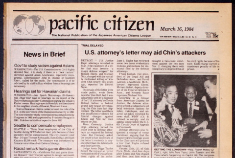 Pacific Citizen, Vol. 98, No. 10 (March 16, 1984) (ddr-pc-56-10)