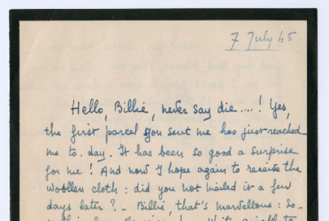 Letter to Bill Iino from Suzanne Baume (ddr-densho-368-840)