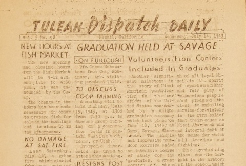Tulean Dispatch Vol. 5 No. 98 (July 14, 1943) (ddr-densho-65-252)