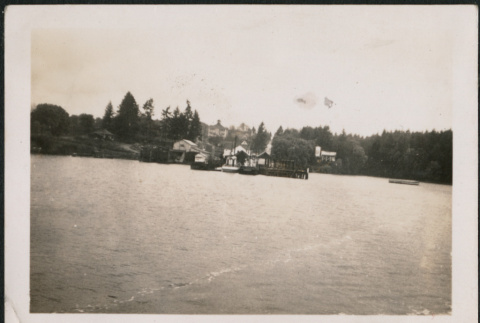 View of ferry dock from water (ddr-densho-483-566)