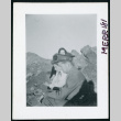 Photograph of L. Josephine Hawes, Mrs. Chamberlain and an army guard in Death Valley (ddr-csujad-47-98)