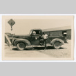 Man with General Motors pickup truck (ddr-densho-475-312)