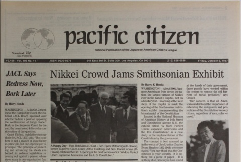 Pacific Citizen, Vol. 105, No. 11 (October 9, 1987) (ddr-pc-59-36)