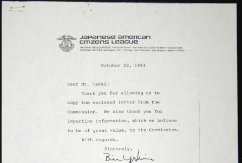 Letters to Jack Takai from Bill Yoshino and Angus Macbeth (ddr-chijacl-1-536)