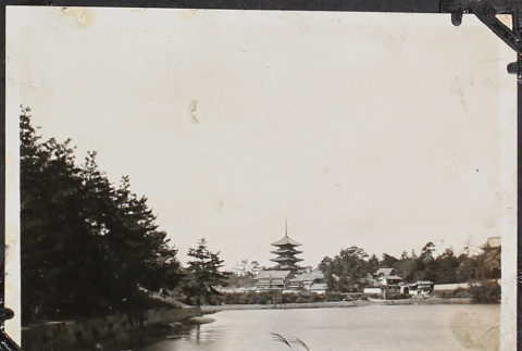View of temple and river (ddr-densho-326-148)
