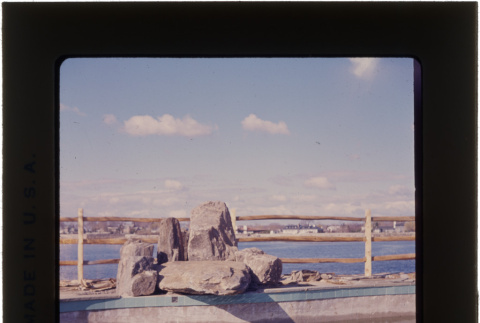 Landscaping rocks at the Hubshman project (ddr-densho-377-694)