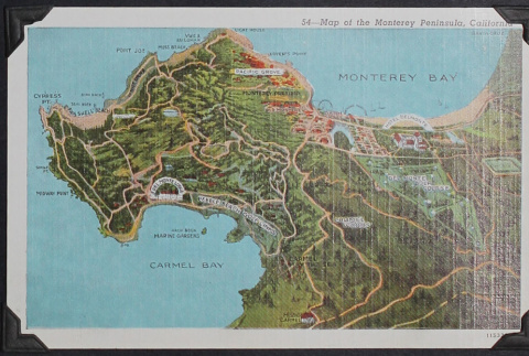 Map of Monterey Peninsula (ddr-densho-359-1337)
