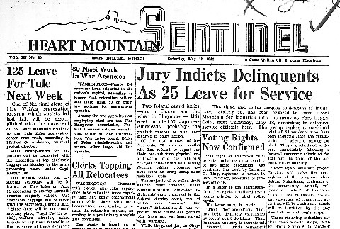 Heart Mountain Sentinel Vol. III No. 20 (May 13, 1944) (ddr-densho-97-181)