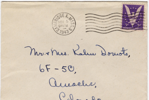 Envelope to Mr. & Mrs. Kahu Domoto (ddr-densho-329-616)