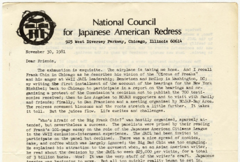 National Council for Japanese American Redress Newsletter (ddr-densho-352-89)