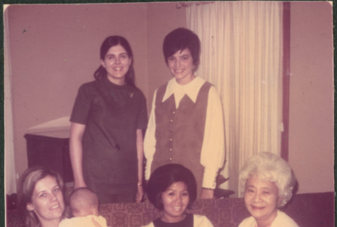 Agnes Sakura with daughters-in-law (ddr-densho-523-543)