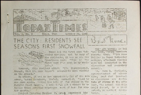 Topaz Times Vol. I No. 3 (October 29, 1942) (ddr-densho-142-13)