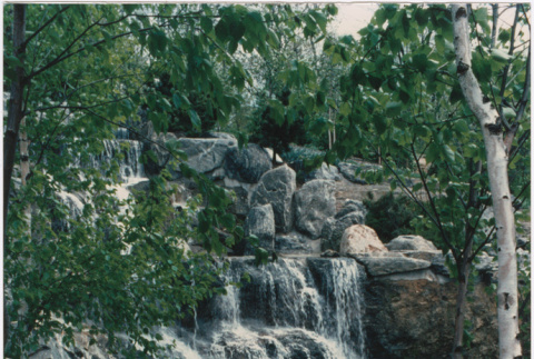 Waterfall at the Schulman project (ddr-densho-377-188)