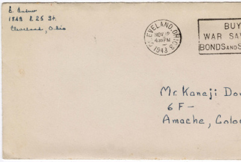 Letter to Kaneji Domoto from Erie & Hide Andow (ddr-densho-329-632)