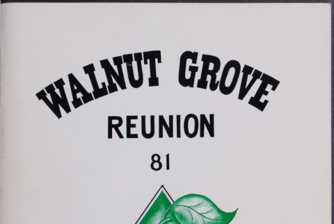 Walnut Grove reunion program (ddr-densho-390-42)