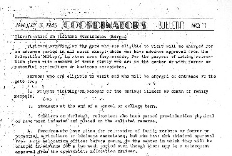 Heart Mountain Coordinator's Bulletin No. 77 (January 31, 1945) (ddr-densho-97-556)