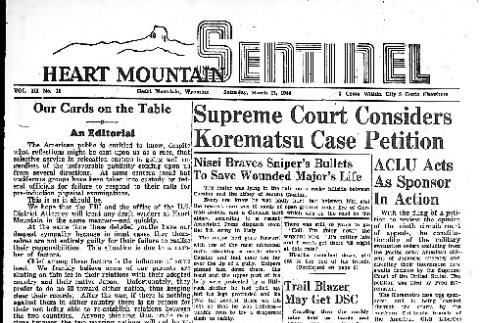 Heart Mountain Sentinel Vol. III No. 11 (March 11, 1944) (ddr-densho-97-172)