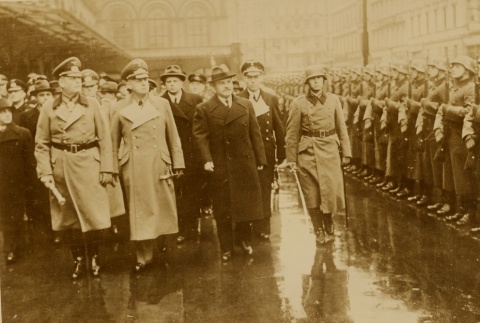 Vyacheslav Molotov walking with Wilhelm Keitel and Joachim von Ribbentrop (ddr-njpa-1-871)