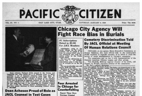The Pacific Citizen, Vol. 28 No. 1 (January 8, 1949) (ddr-pc-21-1)