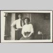 Woman and man in cafe (ddr-densho-355-738)