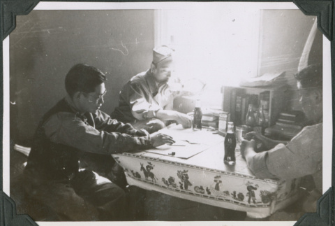 Three men playing cards (ddr-ajah-2-535)