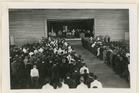Pfc. Shaw Kojaku memorial service (ddr-densho-37-1717)