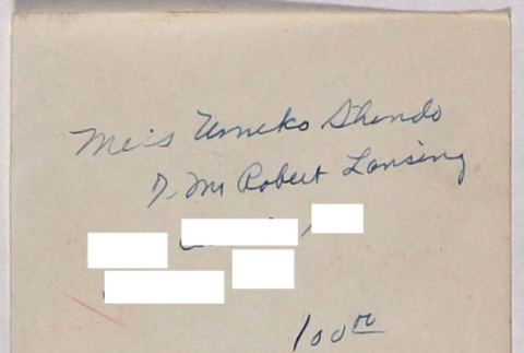 Note with name and address (ddr-densho-424-504)