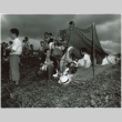 Japanese refugees making camp in a field (ddr-densho-299-113)