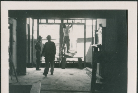 Men framing a wall (ddr-densho-426-2248)