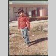 Barefoot boy on lawn (ddr-densho-523-552)
